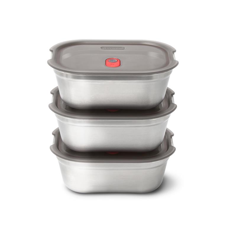 Black+Blum RVS Vershoudbakjes Set - Medium