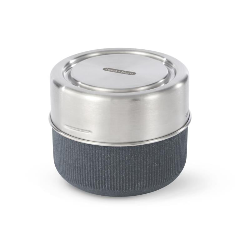 Black+Blum Glazen Lunchbox - Pot - 600ml - Grijs