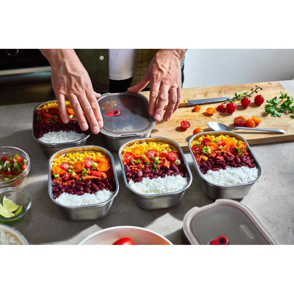 Black+Blum RVS Vershoudbakjes Set - Medium