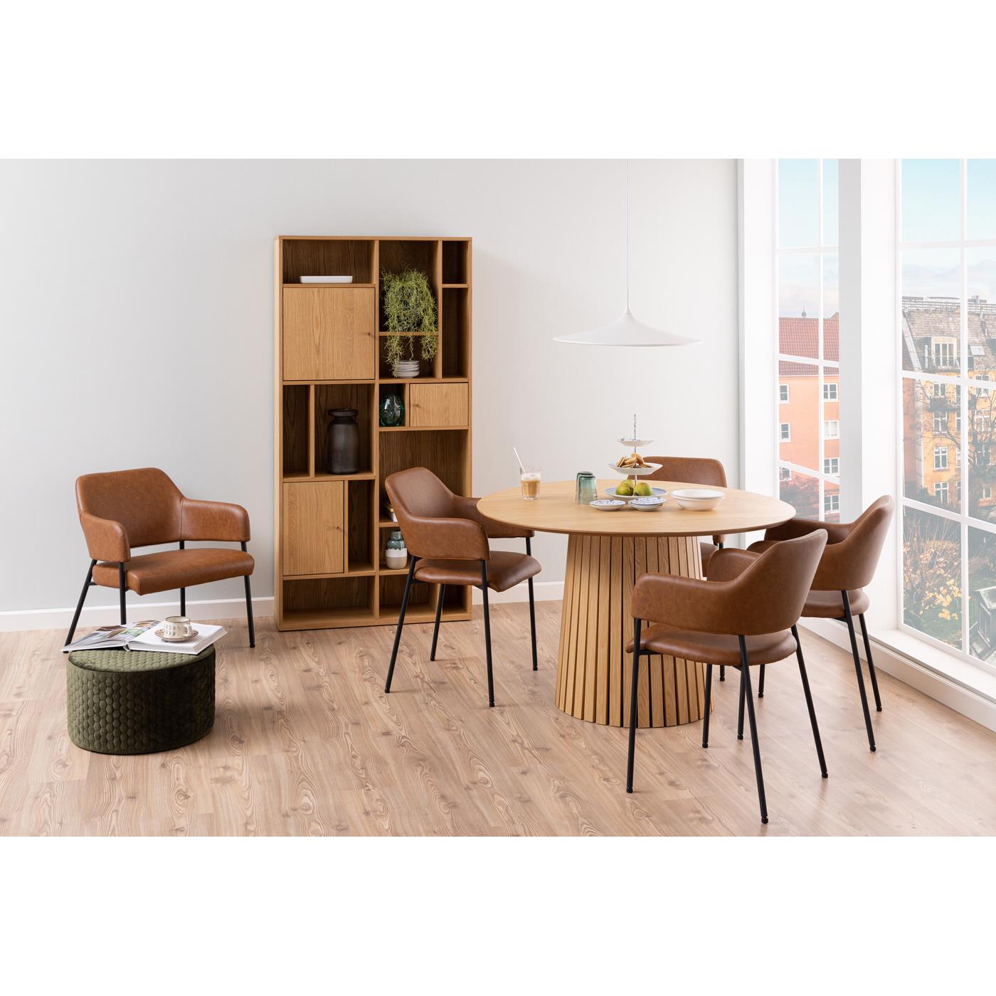 Hjem Interiors Sammø Ronde Eettafel Ø120 Natural Eiken