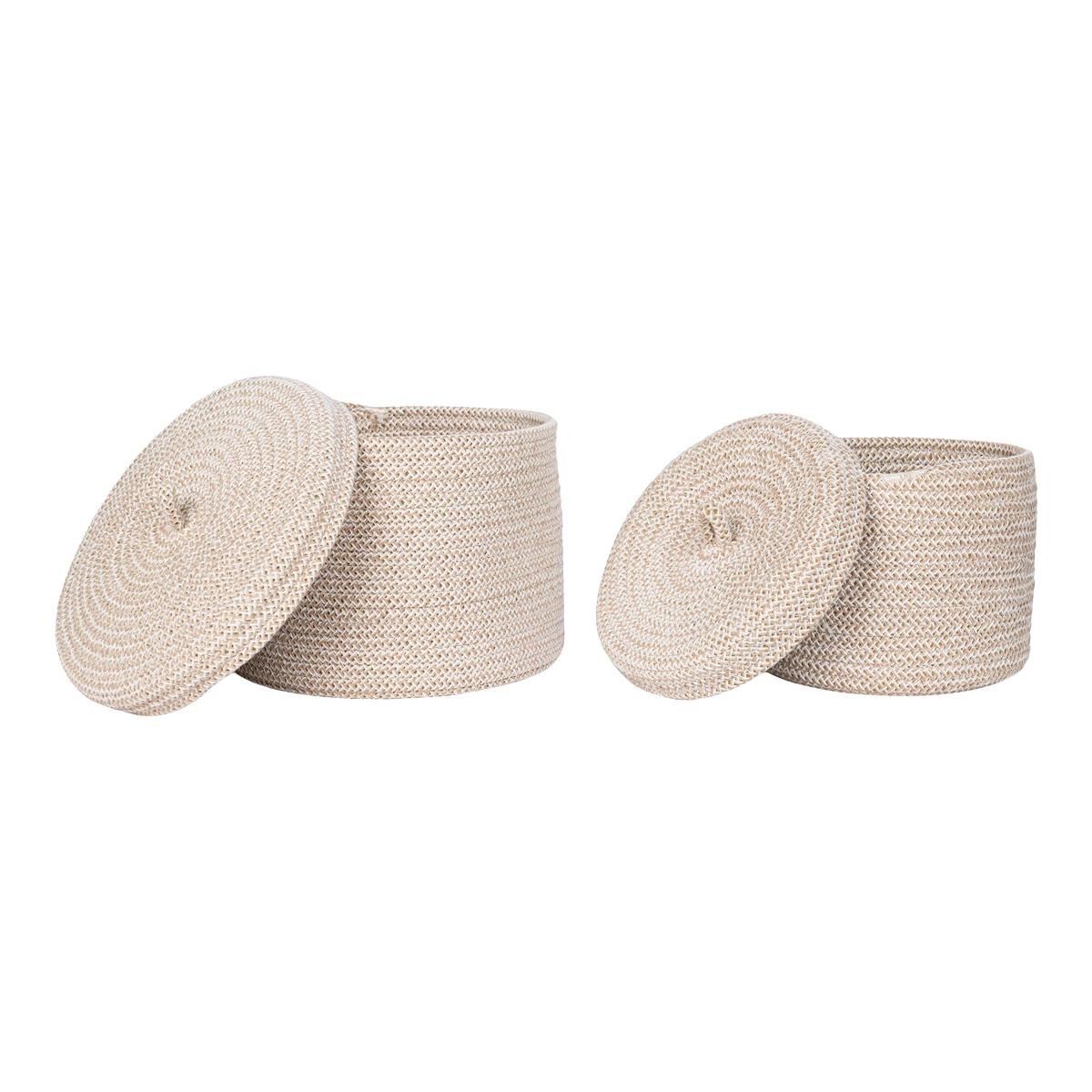 Artichok Camille Katoene Manden Set van 2 - Beige