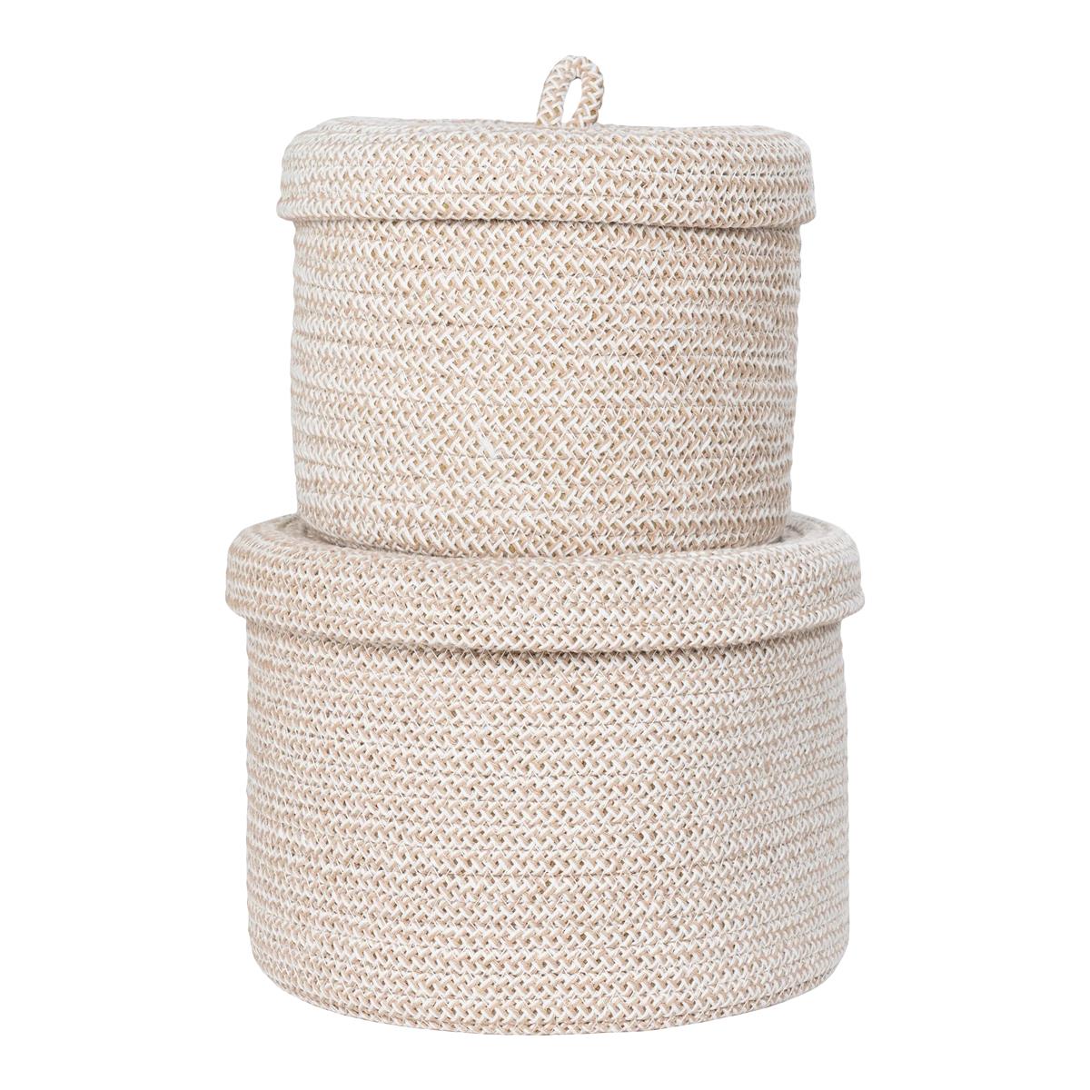 Artichok Camille Katoene Manden Set van 2 - Beige