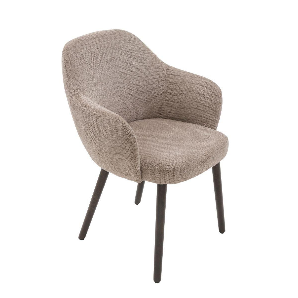 Signature - Bridgefauteuils in stof ERNEST - Taupe - Set van 2