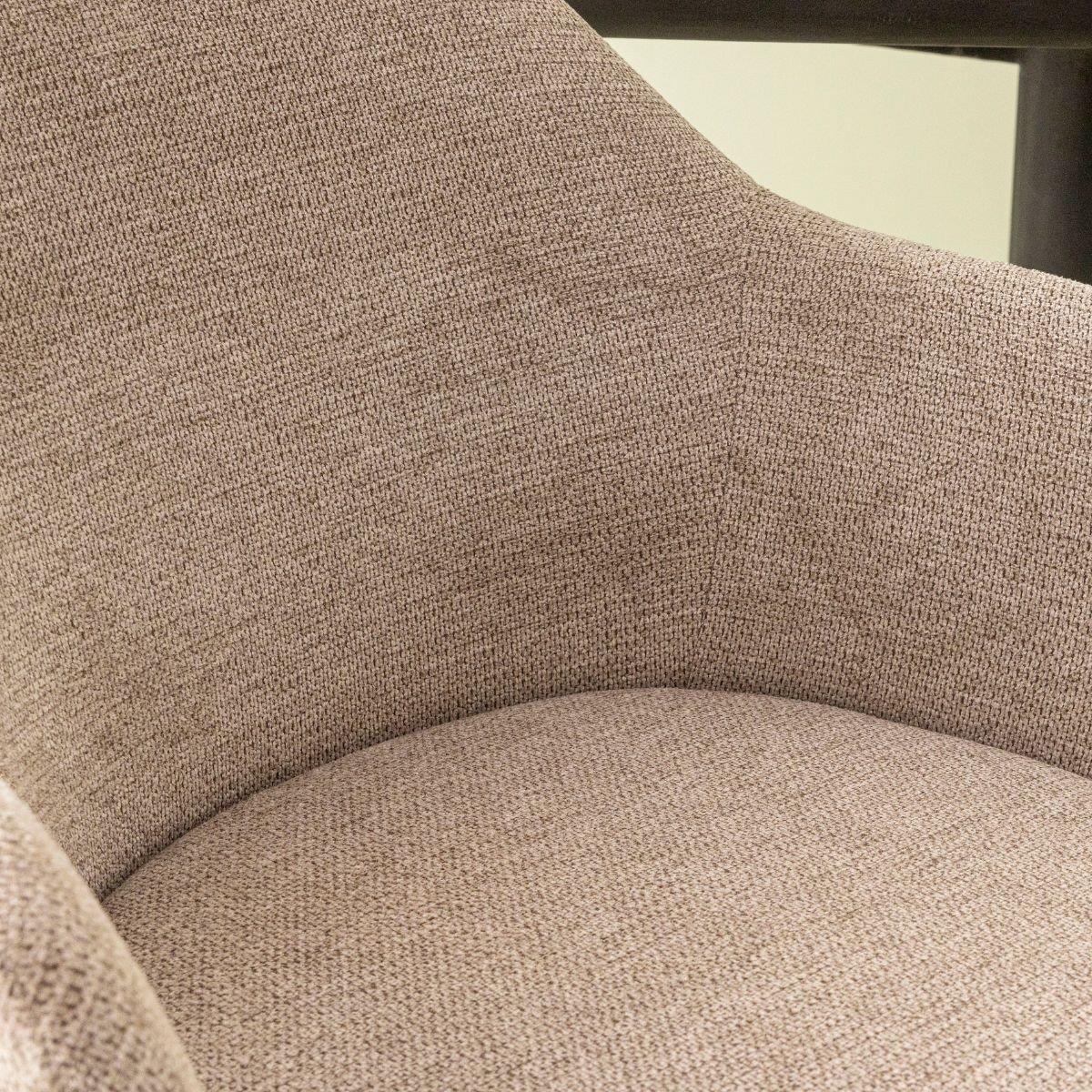 Signature - Bridgefauteuils in stof ERNEST - Taupe - Set van 2