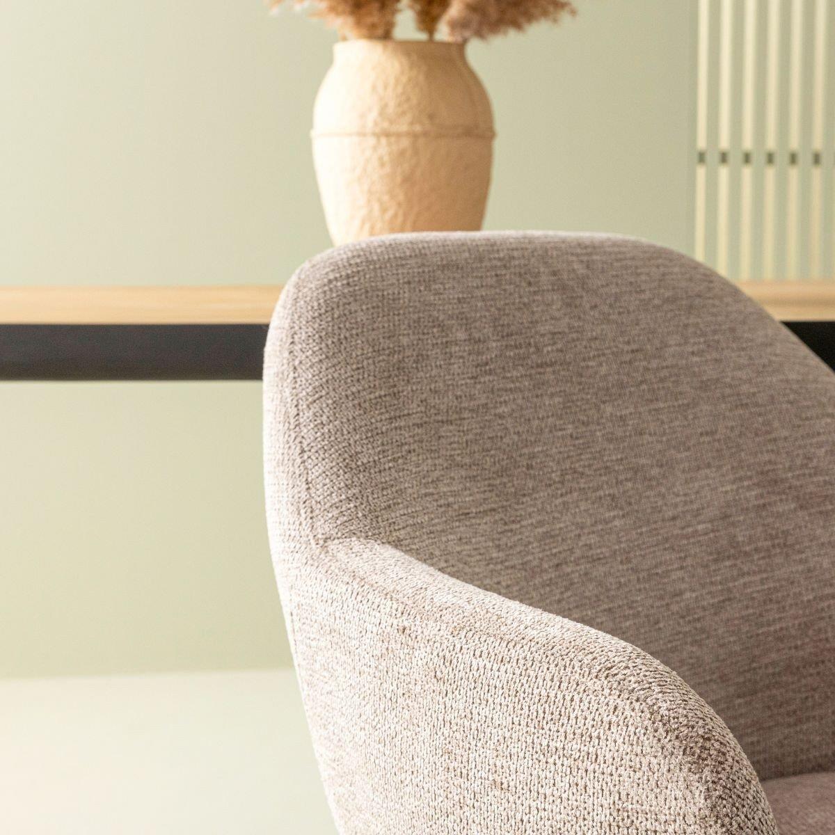 Signature - Bridgefauteuils in stof ERNEST - Taupe - Set van 2
