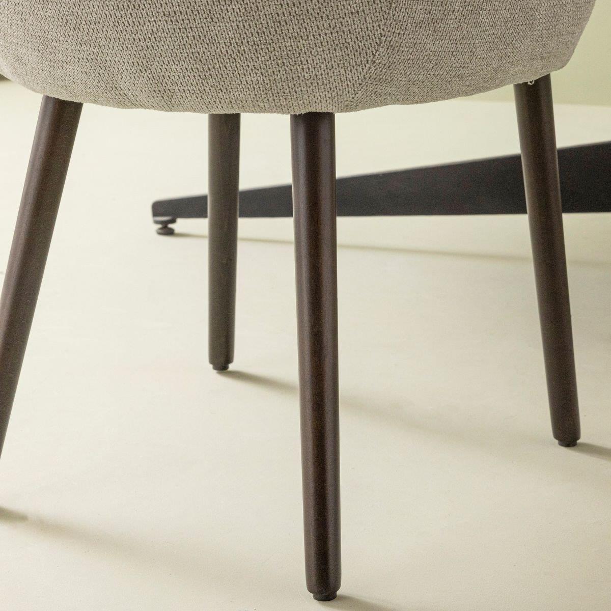 Signature - Bridgefauteuils in stof ERNEST - Lichtgrijs - Set van 2