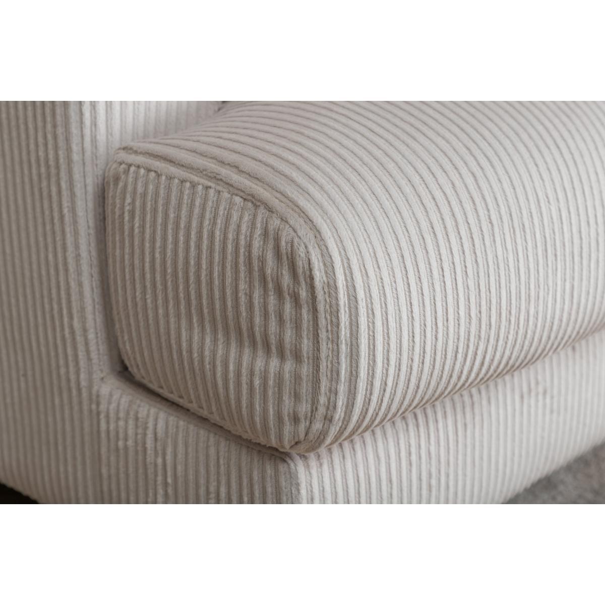 Svea - Ruma fauteuil - ribstof - beige