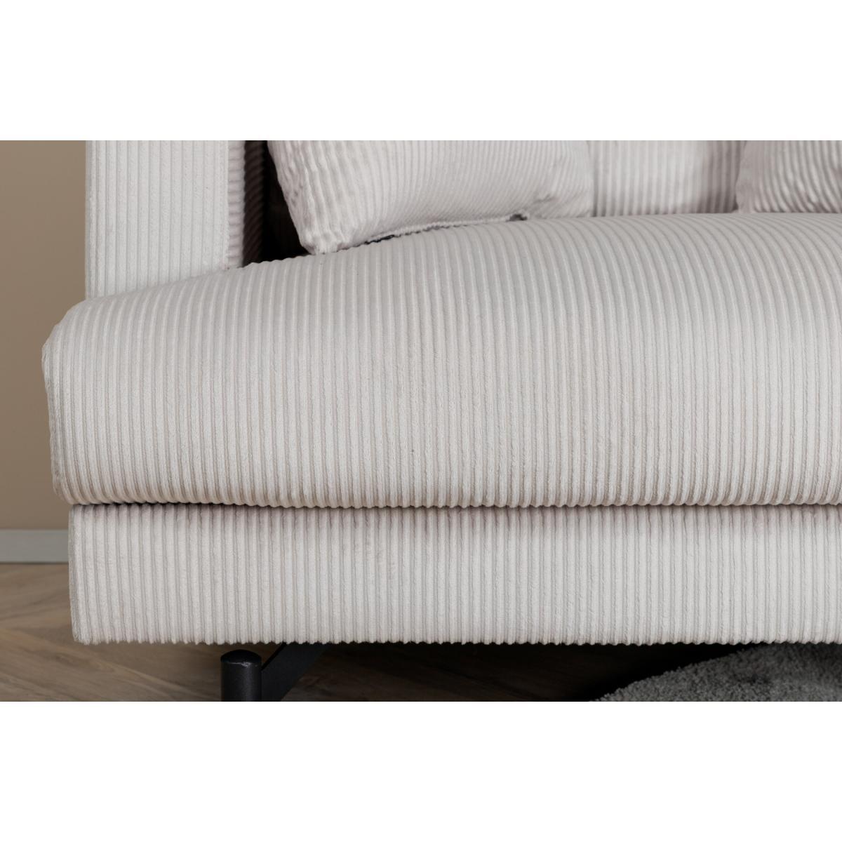 Svea - Ruma fauteuil - ribstof - beige