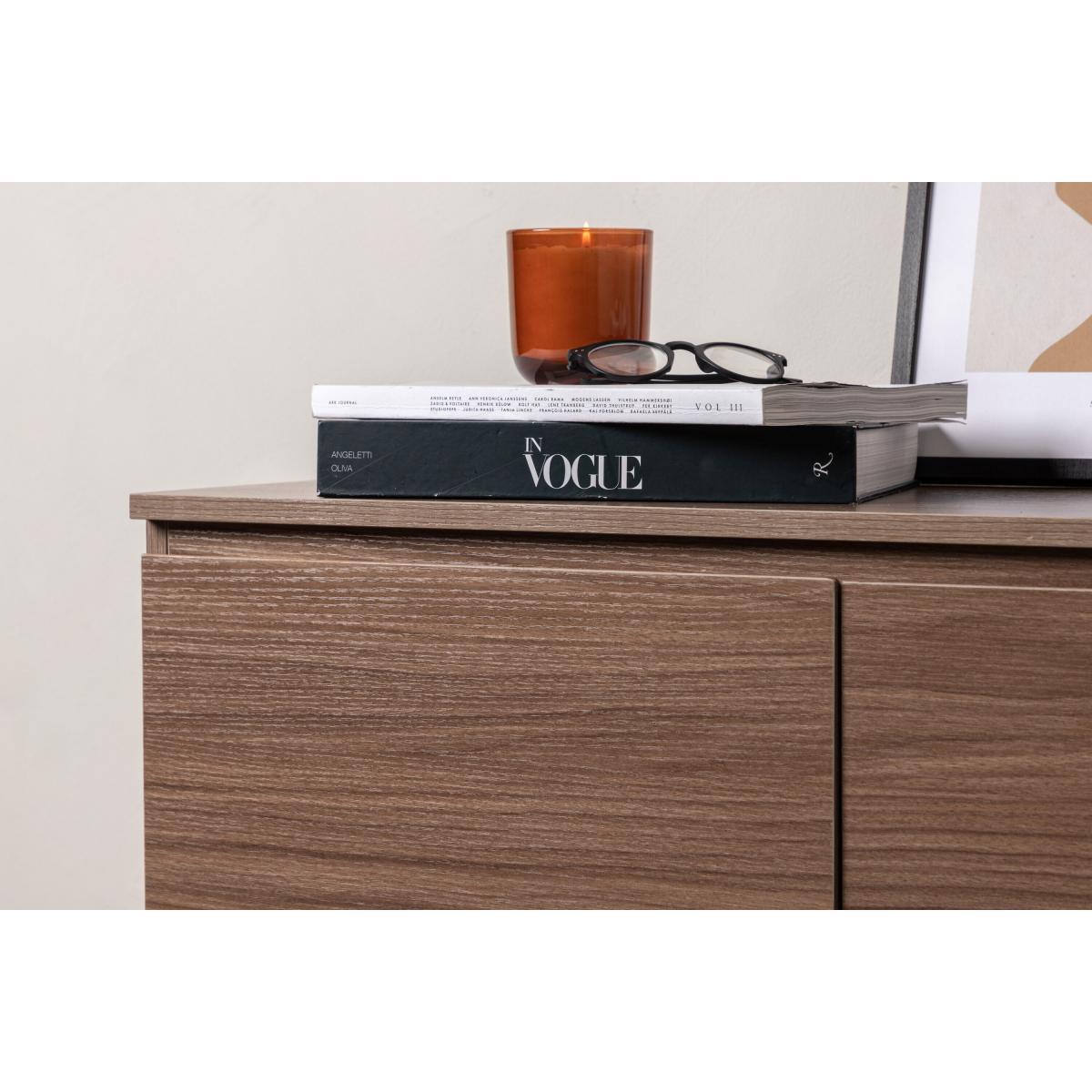 Svea - Niko dressoir - 138 cm - walnoot