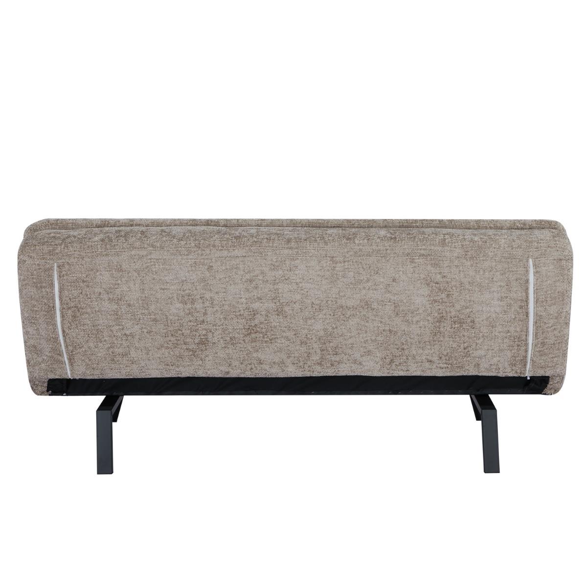 Giga Meubel - Slaapbank Taupe 180cm - Metaal & Stof - Bank Olive