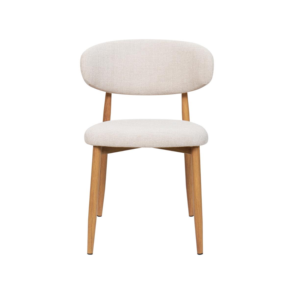 Giga Meubel - Eetkamerstoel Alexia Beige|Naturel  - Set van 2
