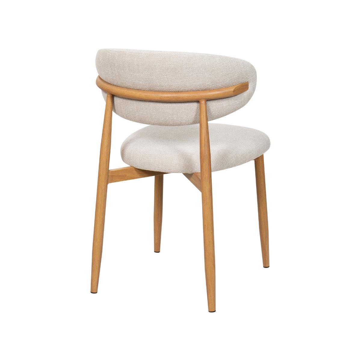 Giga Meubel - Eetkamerstoel Alexia Beige|Naturel  - Set van 2