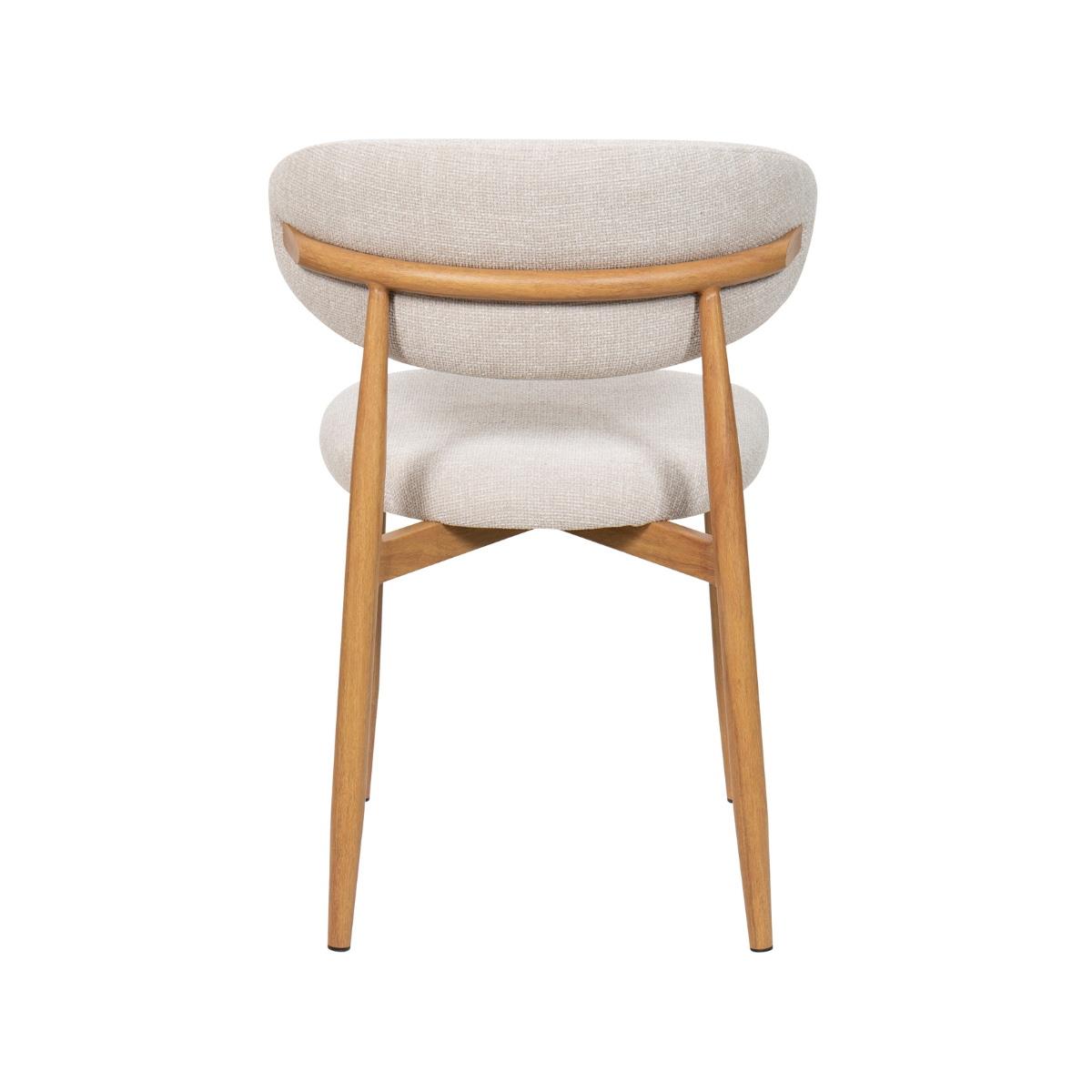 Giga Meubel - Eetkamerstoel Alexia Beige|Naturel  - Set van 2