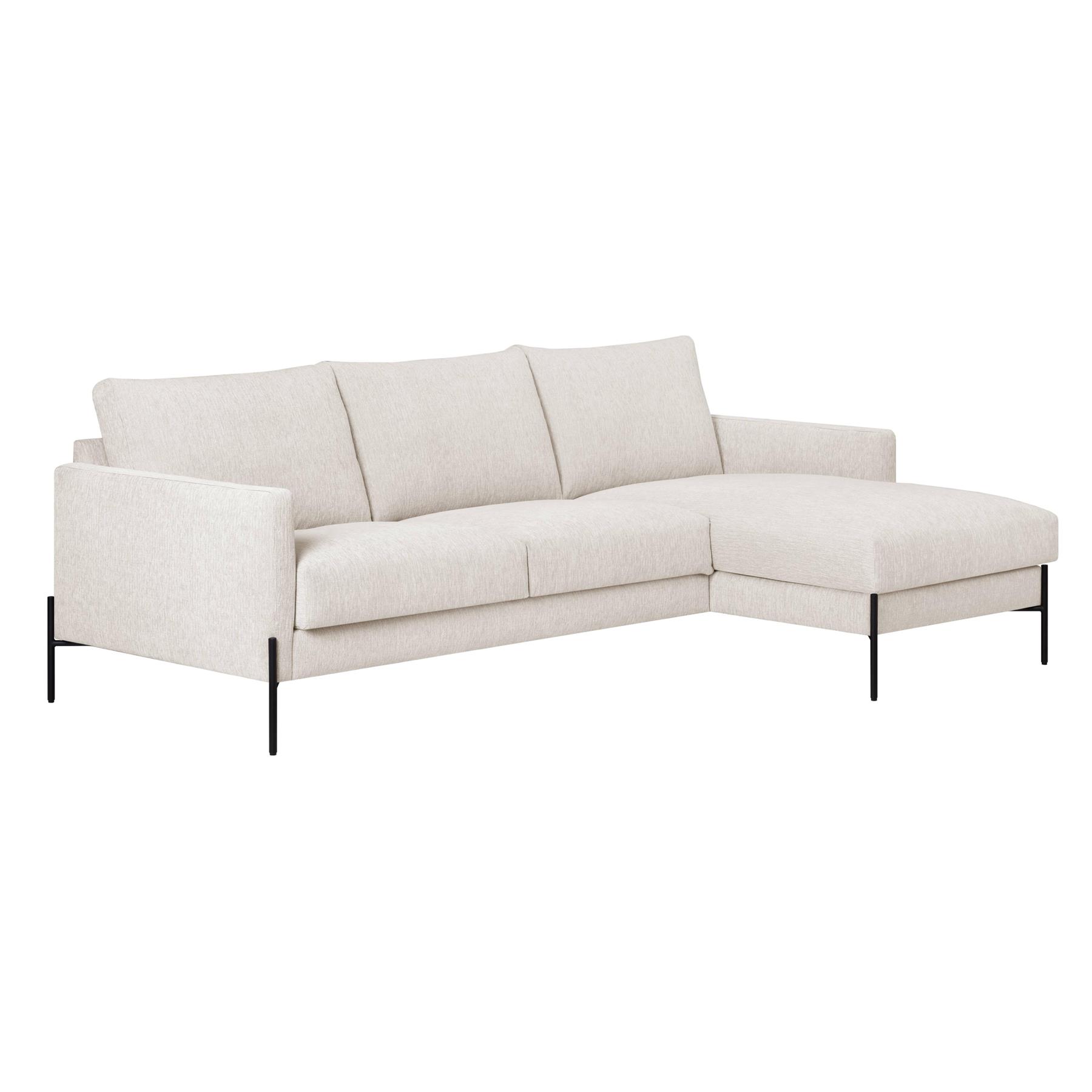 by fonQ Lunge Hoekbank met Chaise Longue Links / Rechts - Biege