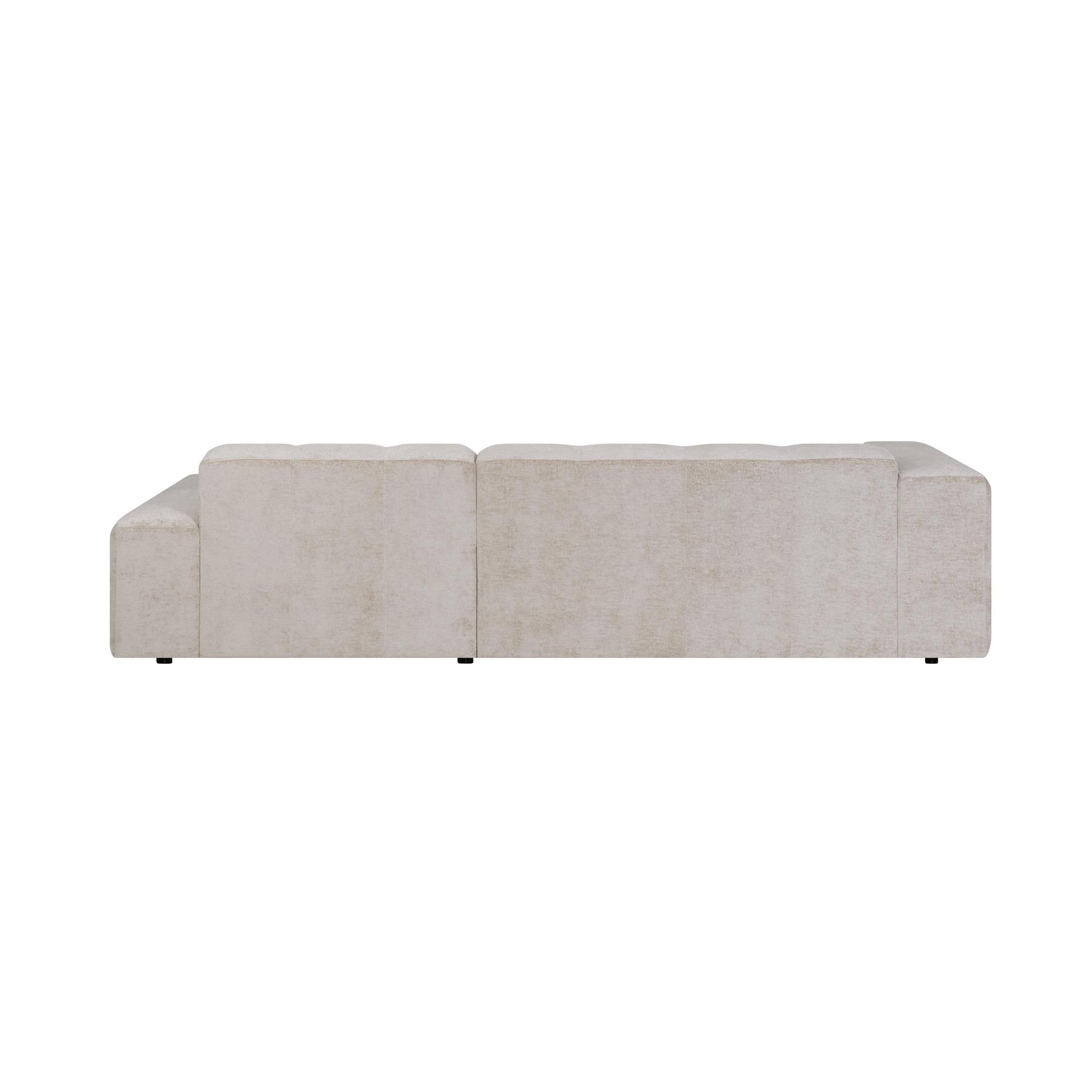 by fonQ Mumble Hoekbank met Chaise Longue Rechts - Chenille - Beige
