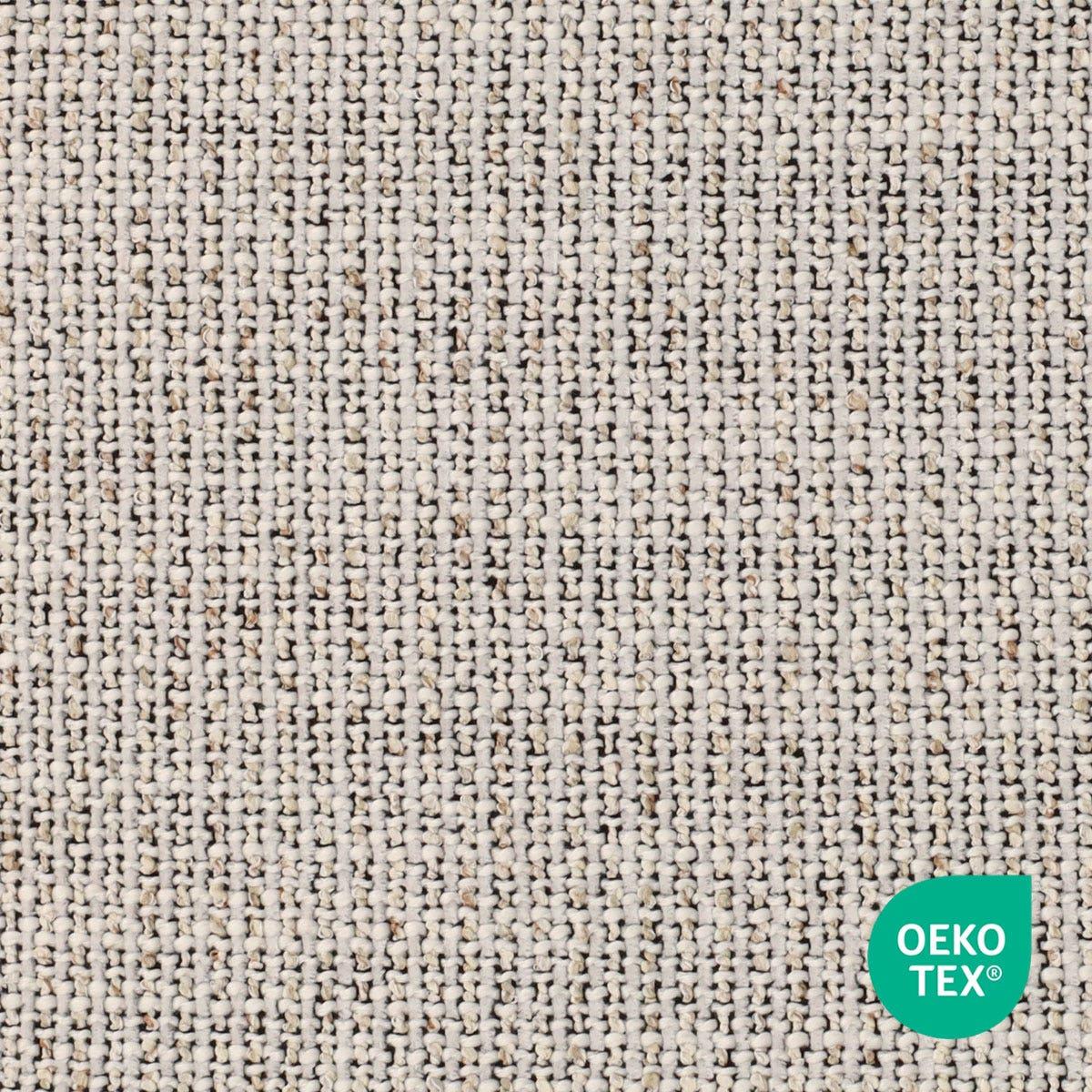 Nolon Noa-Isa Eetkamerstoel Beige Gemêleerd - Stof - Wit Onderstel