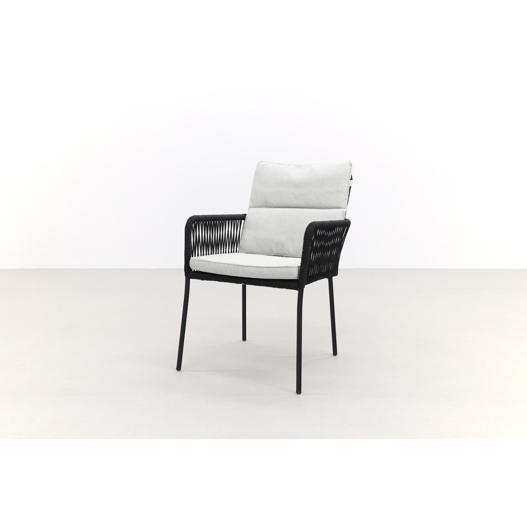 VDG Teresa dining rope tuinstoel - Black