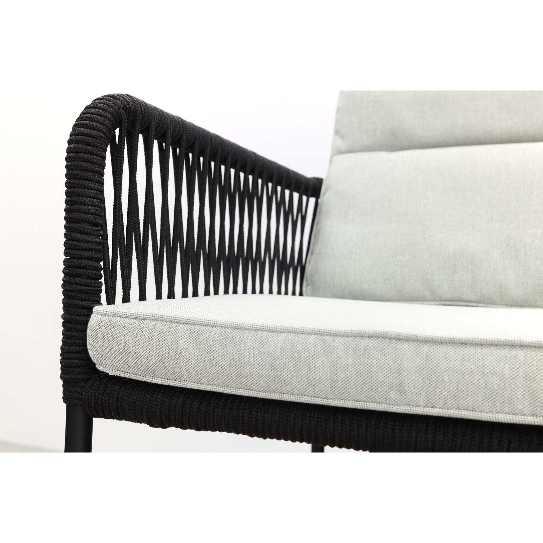 VDG Teresa dining rope tuinstoel - Black