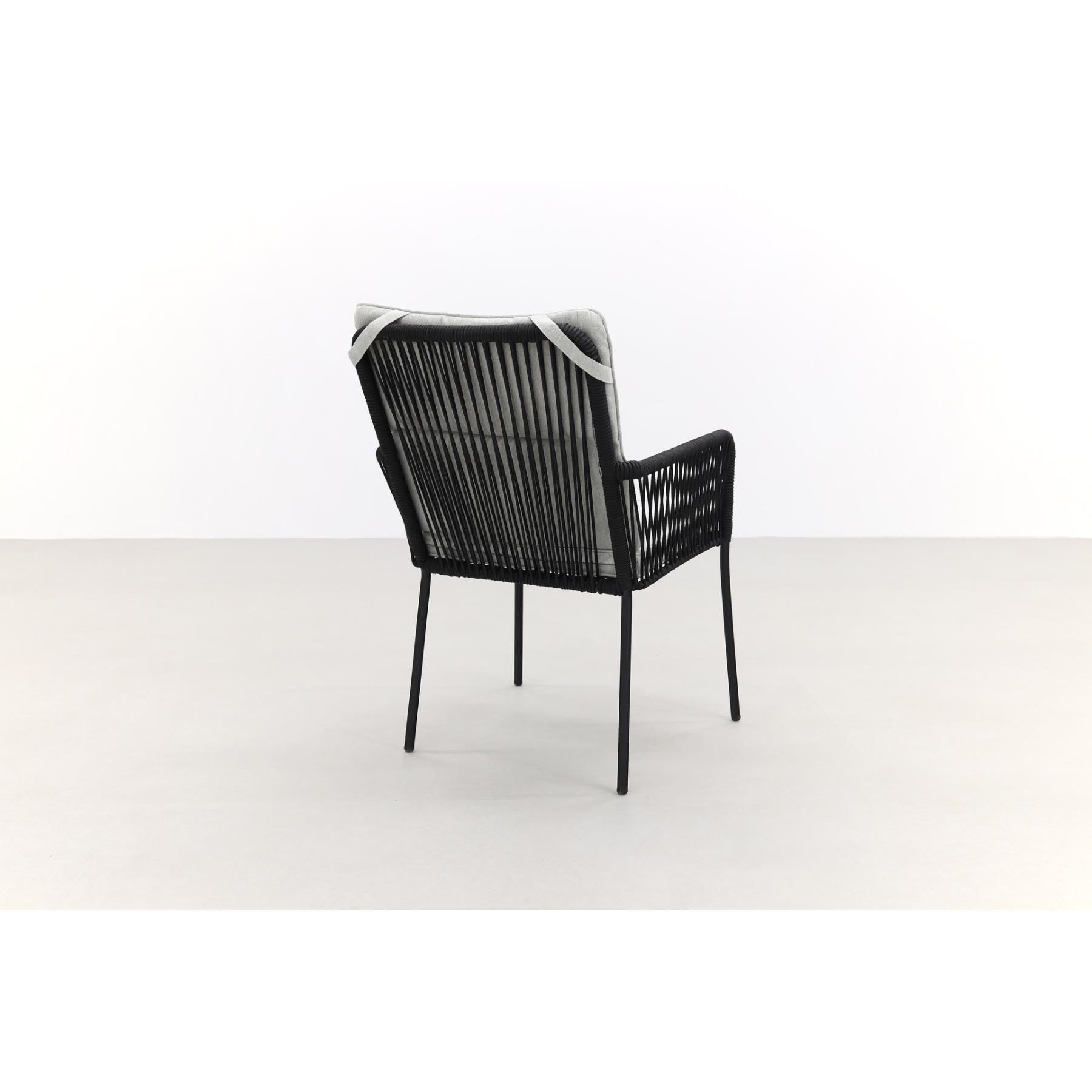 VDG Teresa dining rope tuinstoel - Black