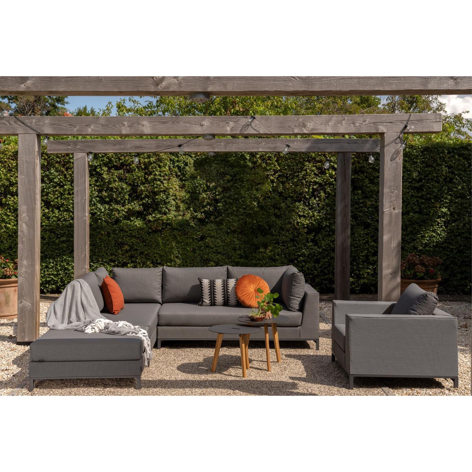 WOOOD Sicilië Loungestoel – All Weather – Stone Grey – 100x88x60