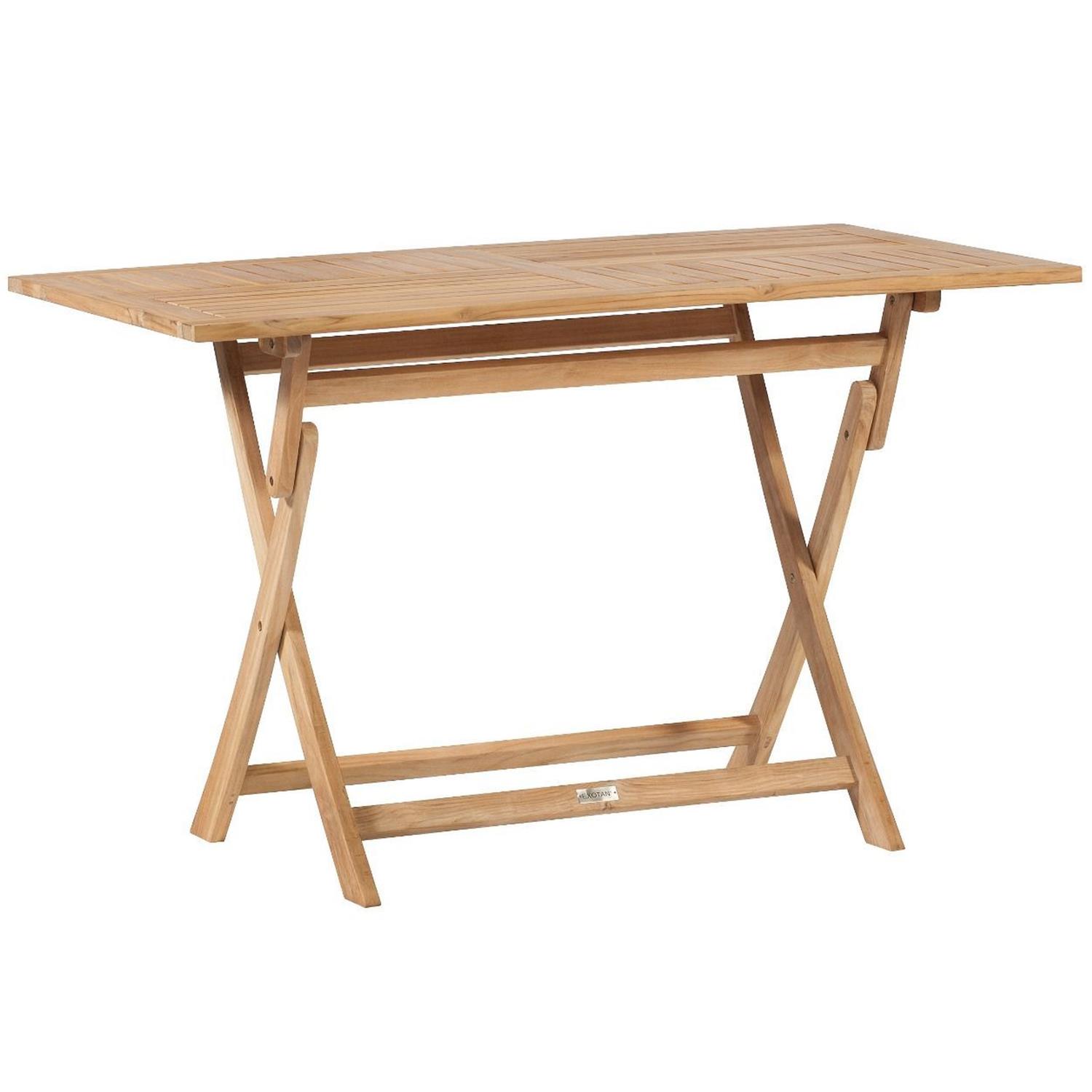 Exotan Folding Inklaptafel Tuin - Teak - Naturel - 75x120x70