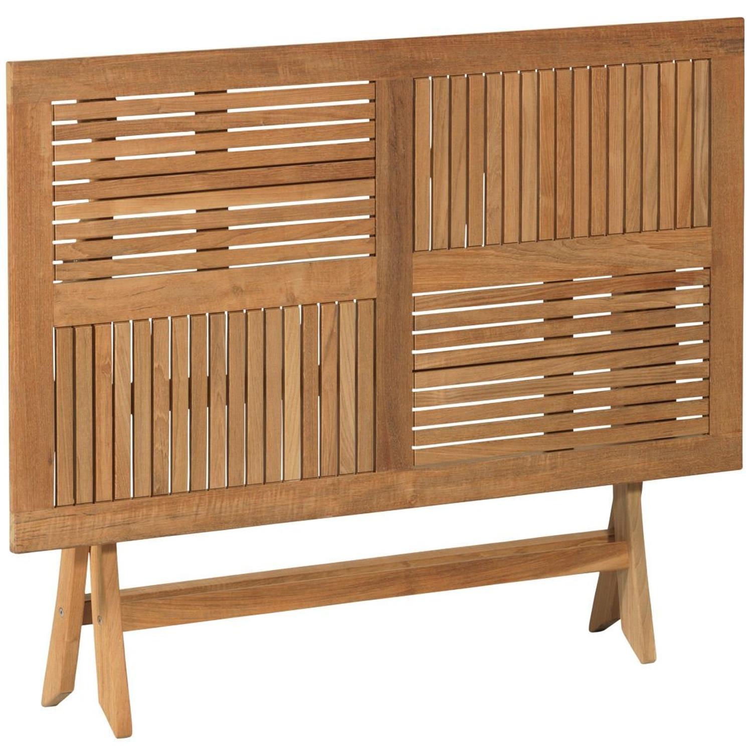 Exotan Folding Inklaptafel Tuin - Teak - Naturel - 75x120x70