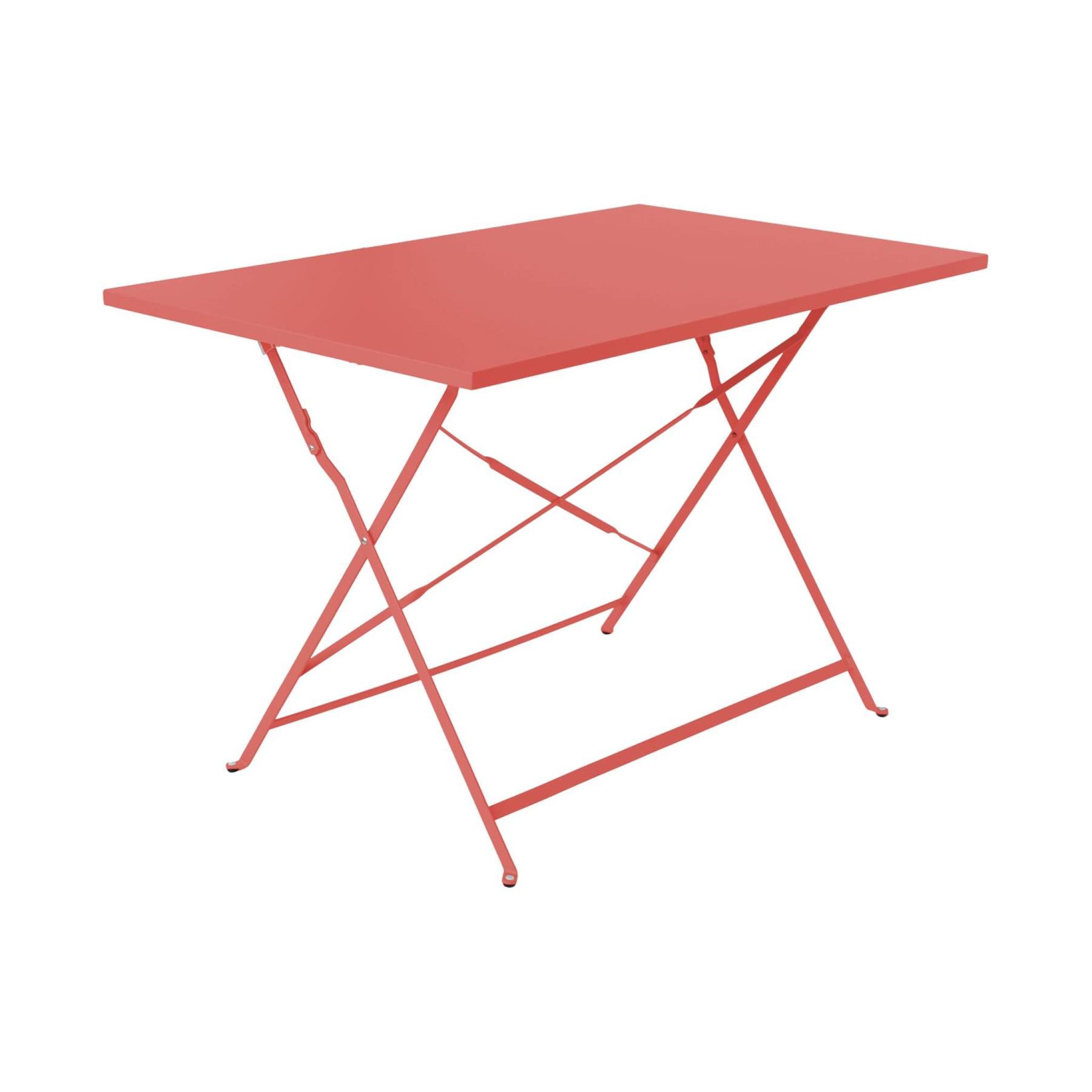 sweeek - Inklapbare metalen bistrotafel 110 x 70cm, voor 4 personen