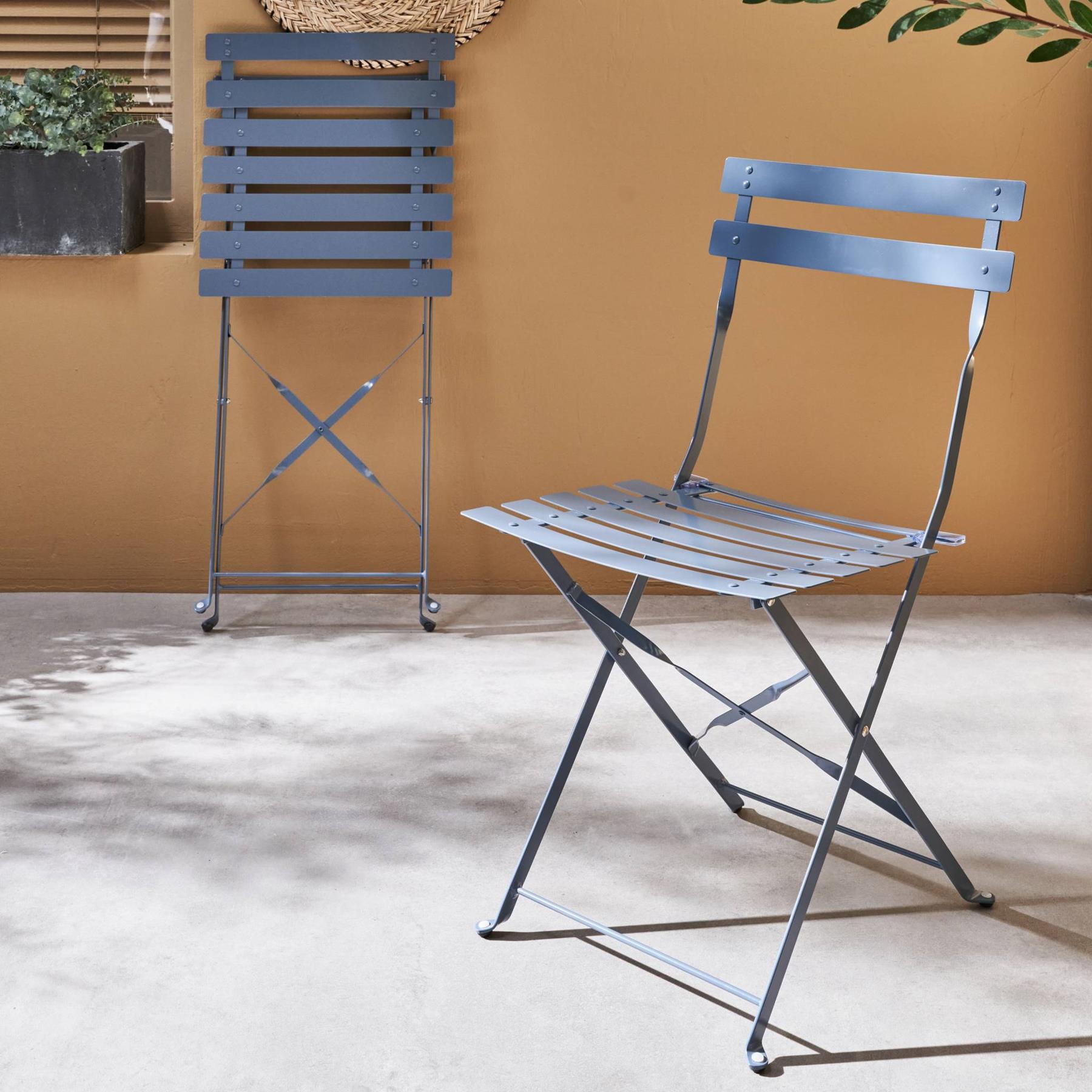 sweeek - Metalen inklapbare tuinstoel (set van 2)