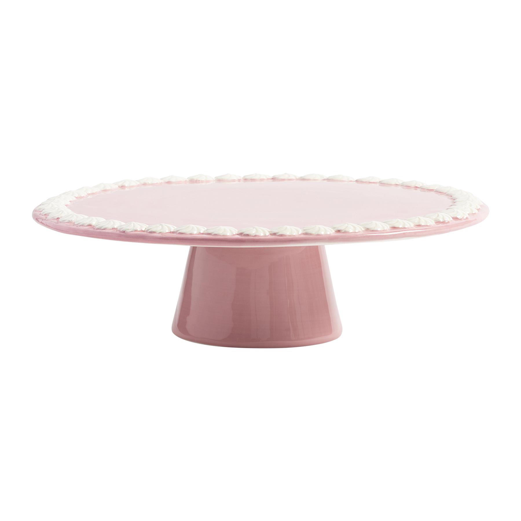 &k amsterdam Whip Taartplateau Ø 26 cm - Roze