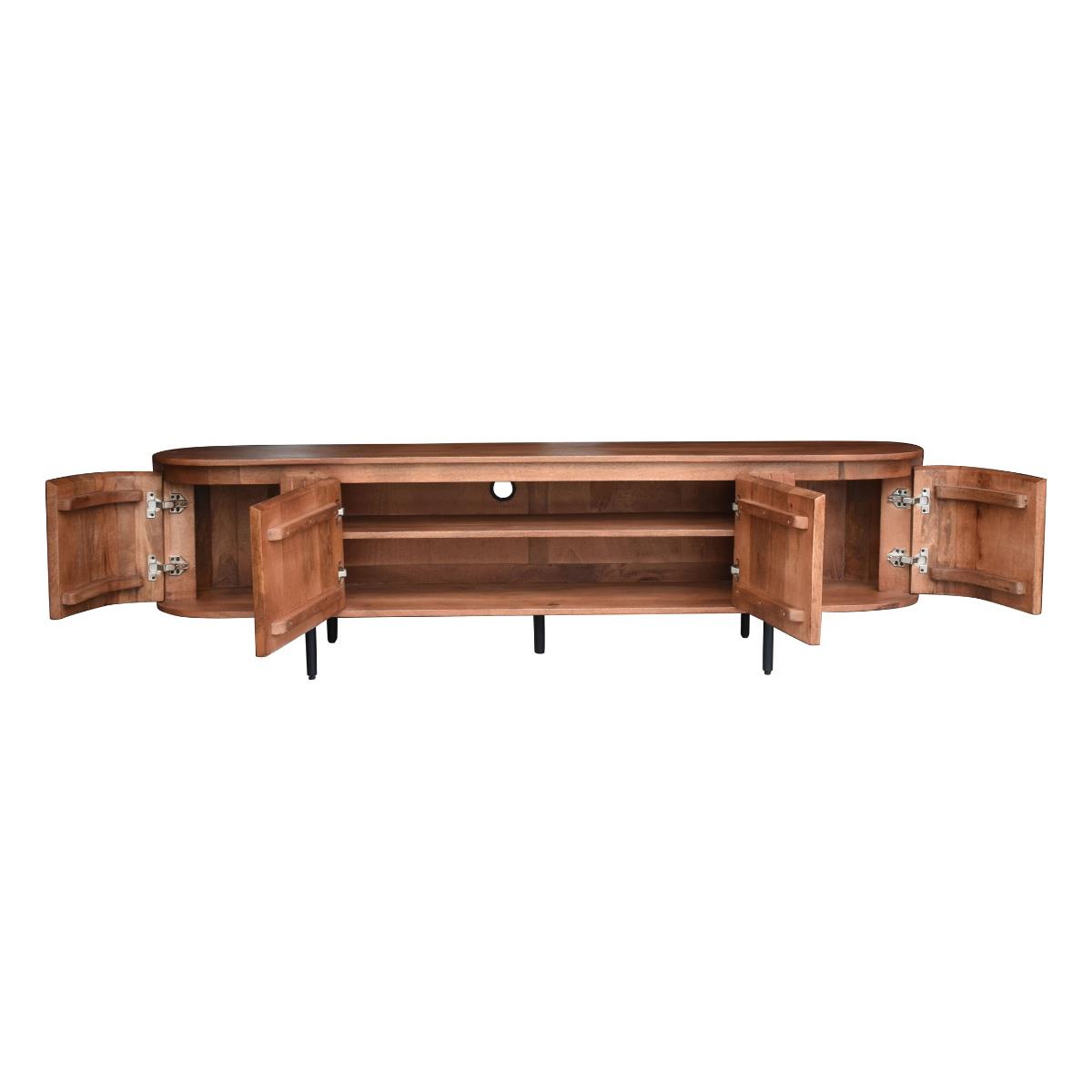 Giga Meubel - Tv-Meubel Naturel Mangohout - 200x40x55cm - Marlène