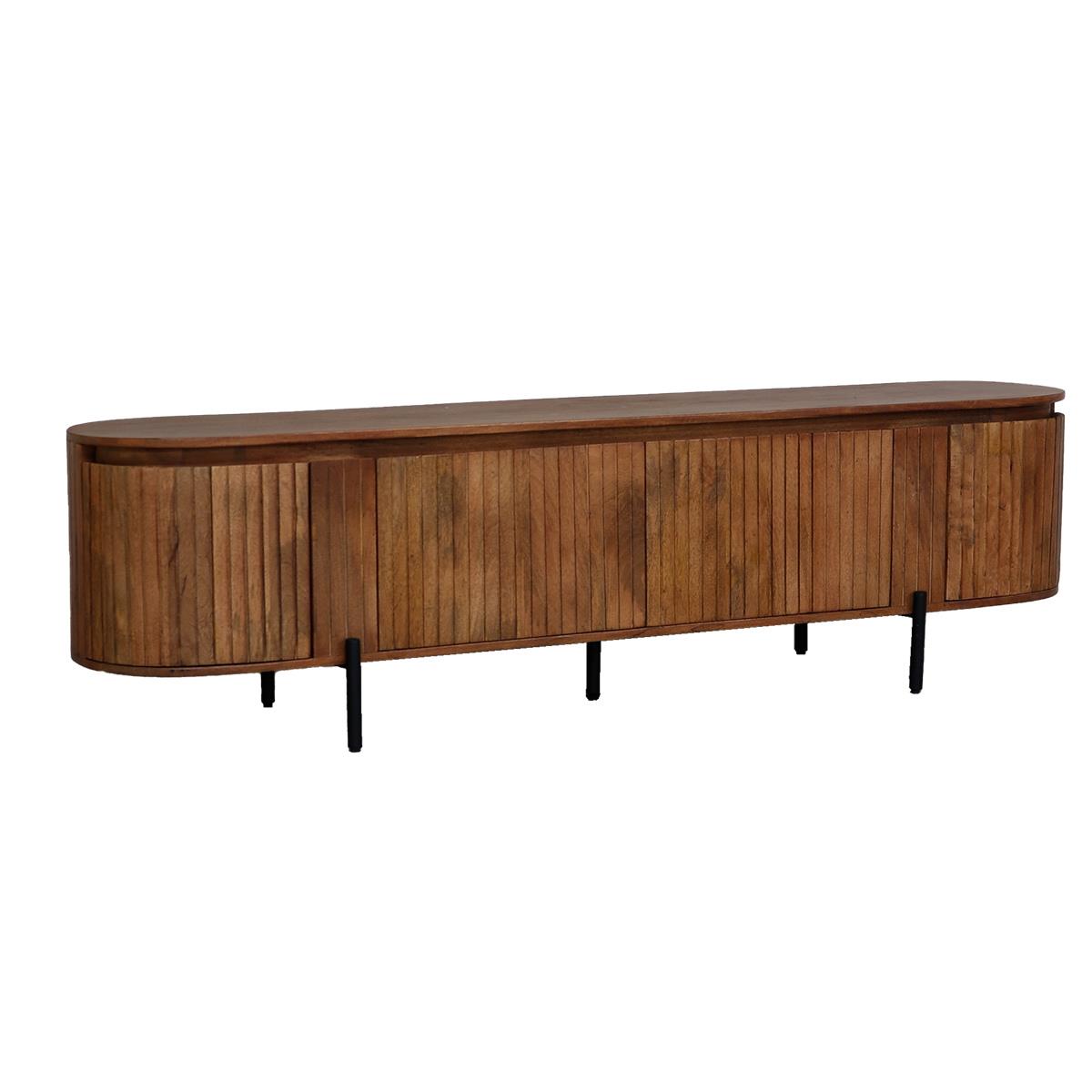 Giga Meubel - Tv-Meubel Naturel Mangohout - 200x40x55cm - Marlène