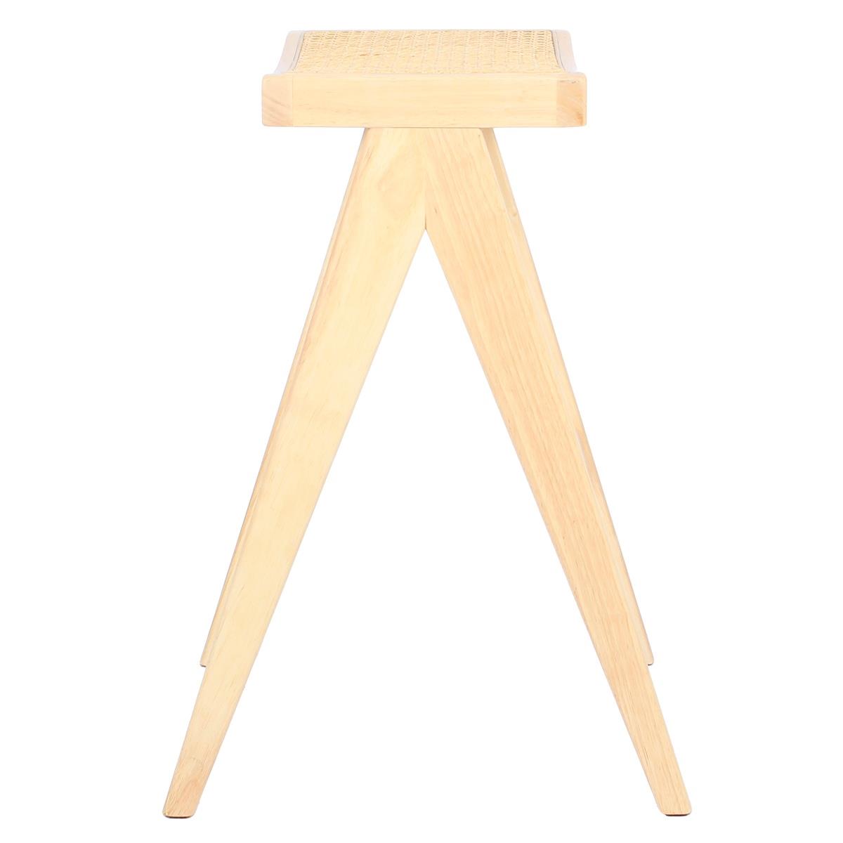 Giga Meubel - Barkruk Naturel - Rotan Zitting - Jules - Set van 2