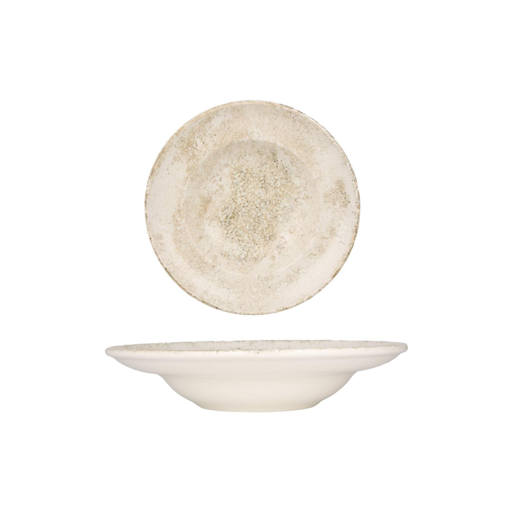 Bonna Pastabord - Nacrous - Porselein - 24 cm (400cc) - set van 2