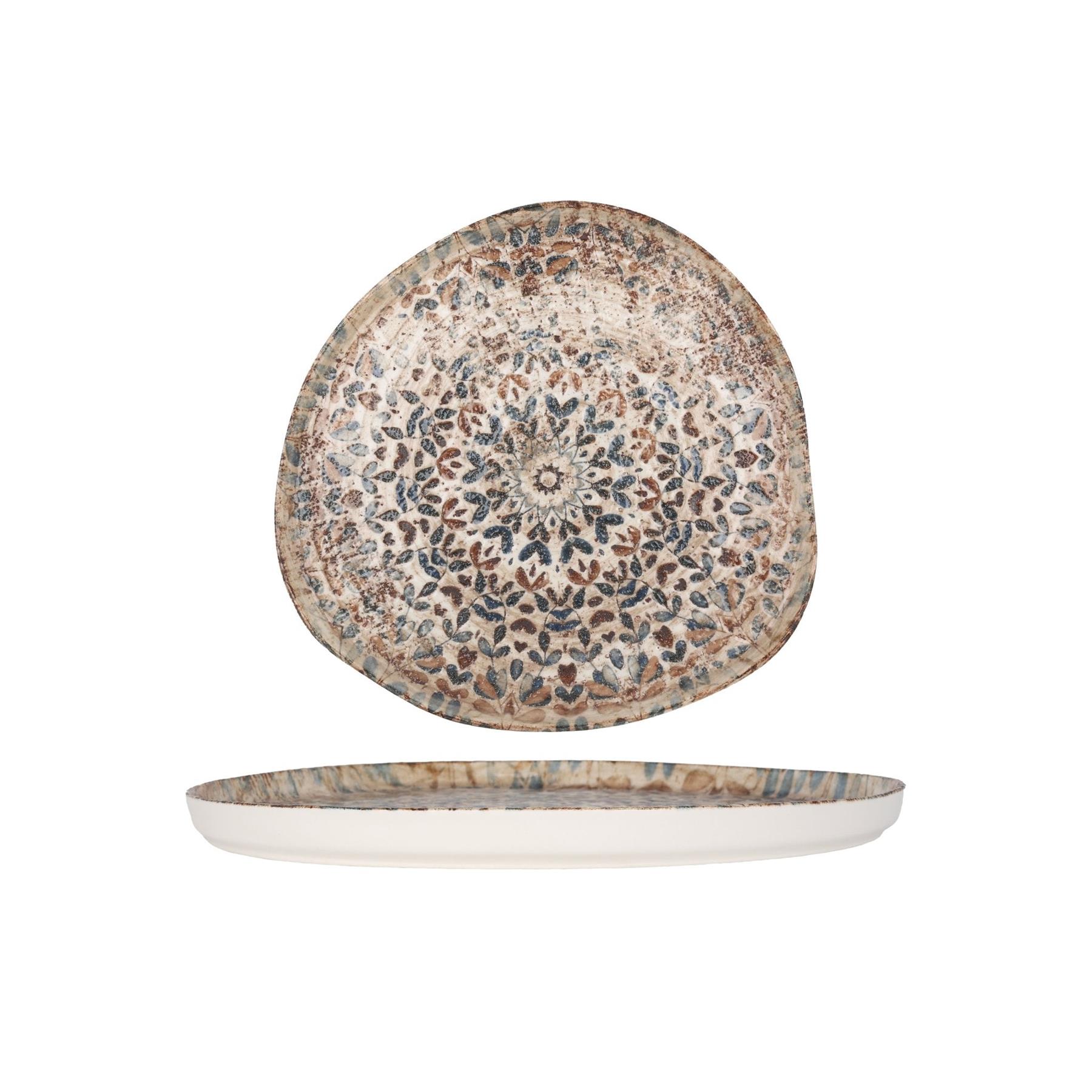Rinart Dinerbord - Aztec - Porselein - 30 cm - set van 6