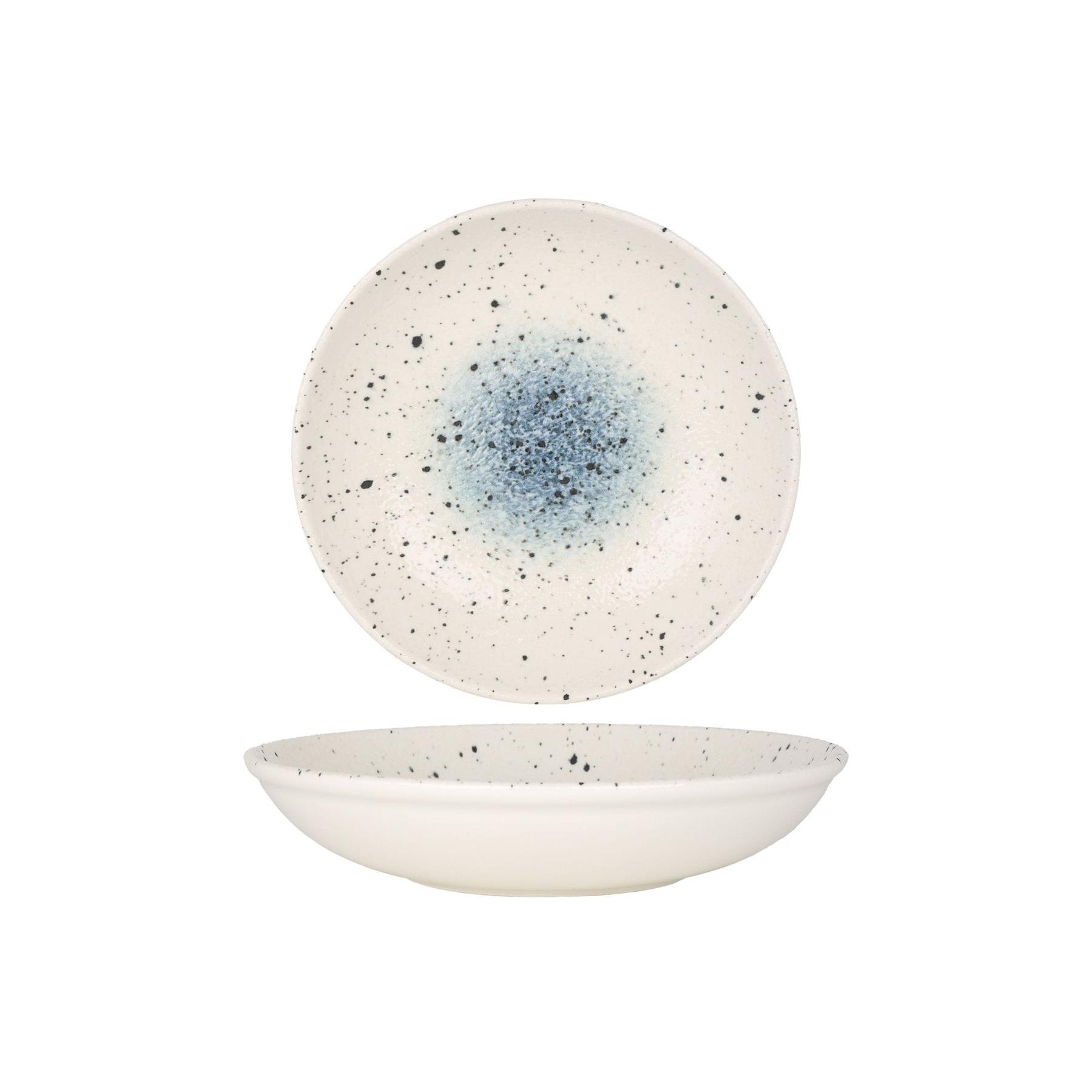 Rinart Diep bord - Splash - Porselein - 25 cm (1200cc) - set van 6