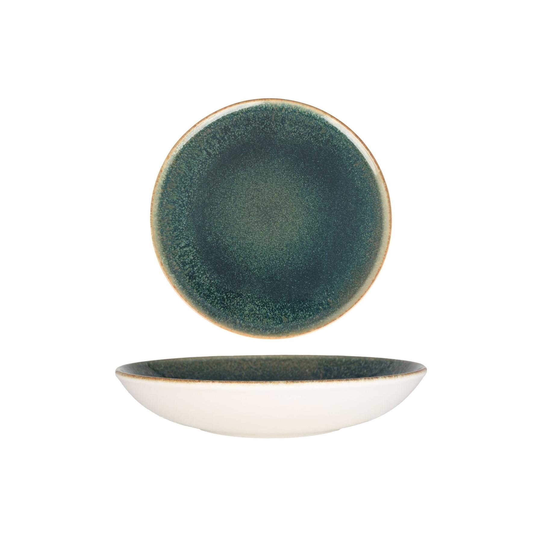 Bonna Diep bord - Ore Mar - Porselein - 25 cm (1300cc) - set van 6