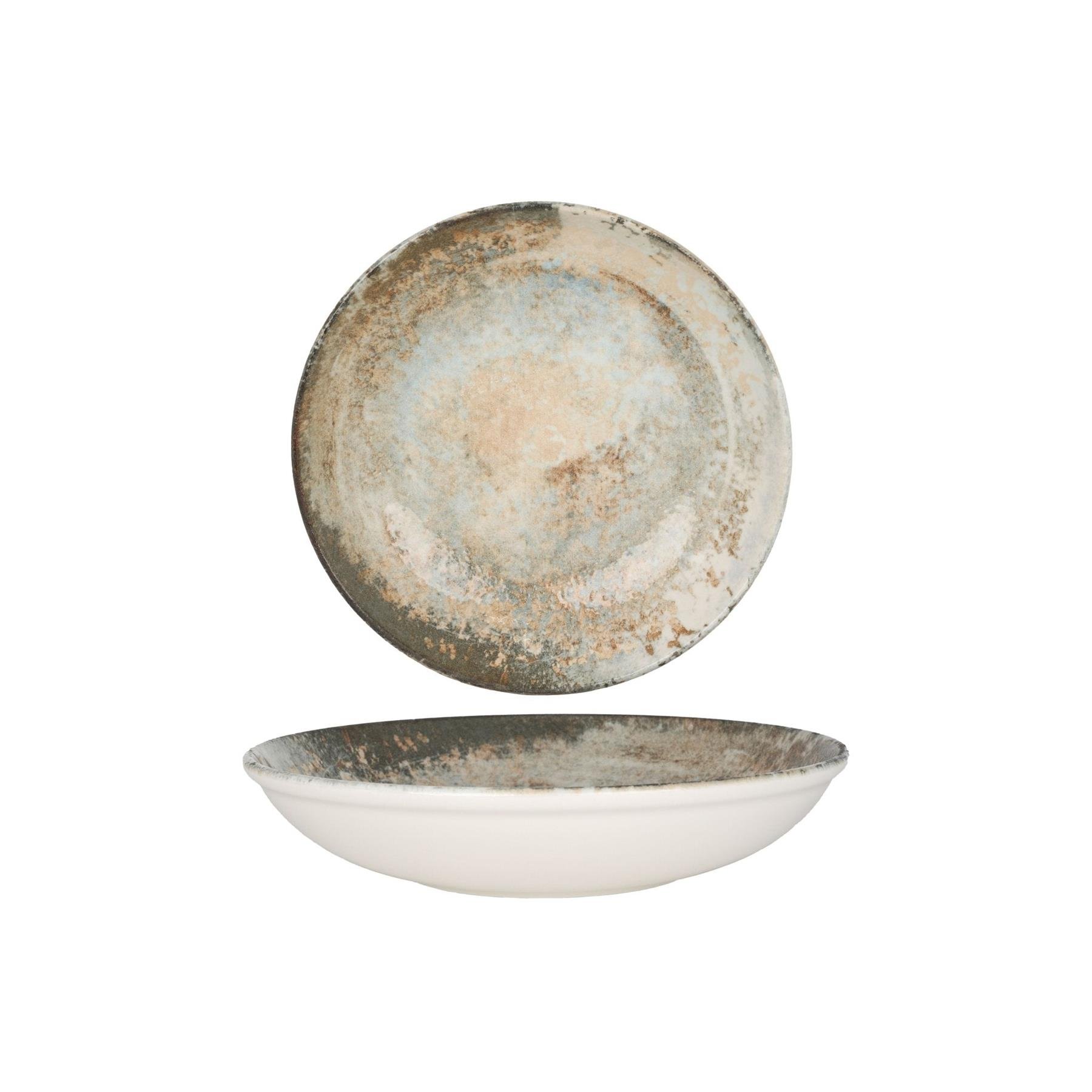 Rinart Diep bord - Obvara - Porselein - 25 cm (1050cc) - set van 6