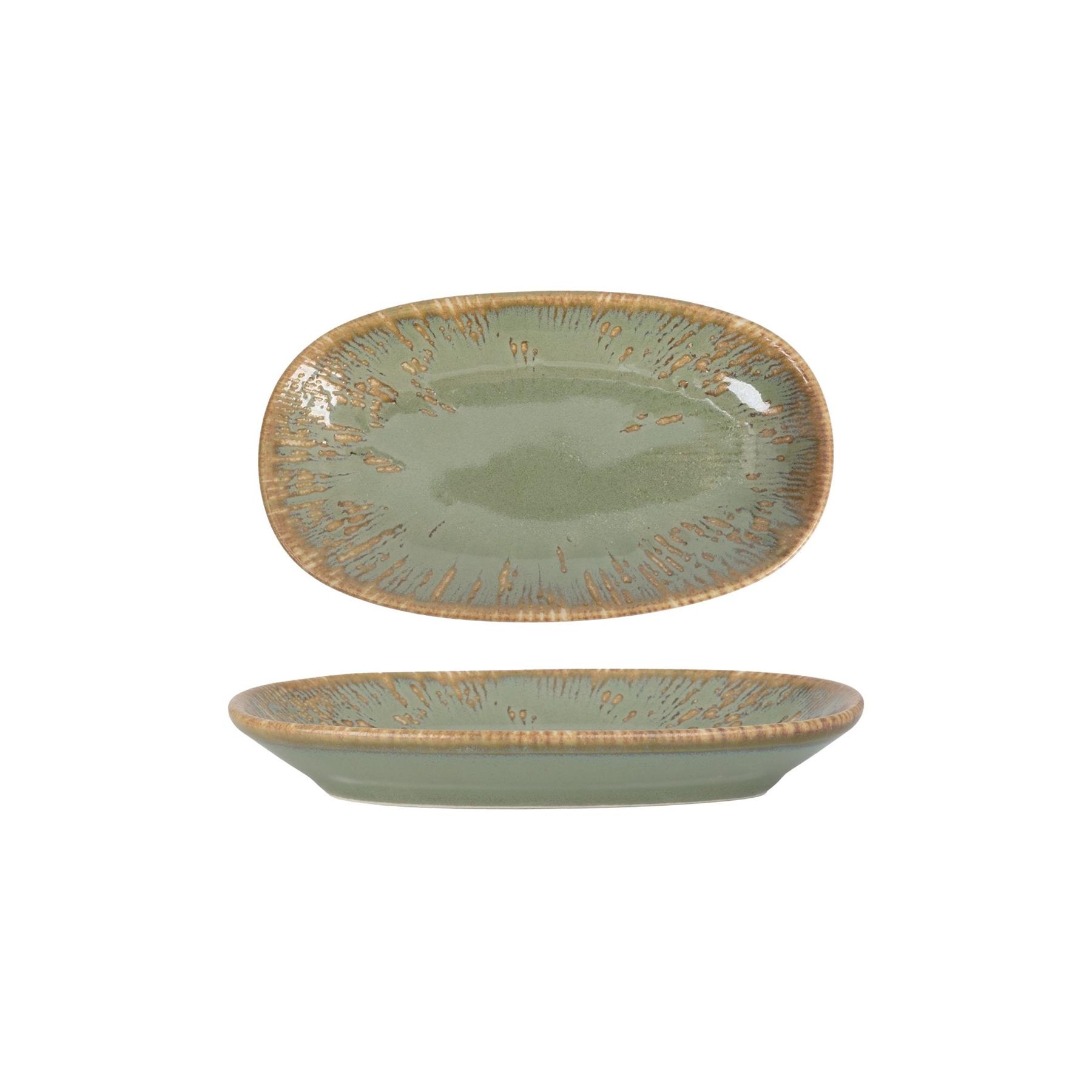 Bonna Serveerschaal - Sage Snell - Porselein - 15x8.5 cm - set van 2