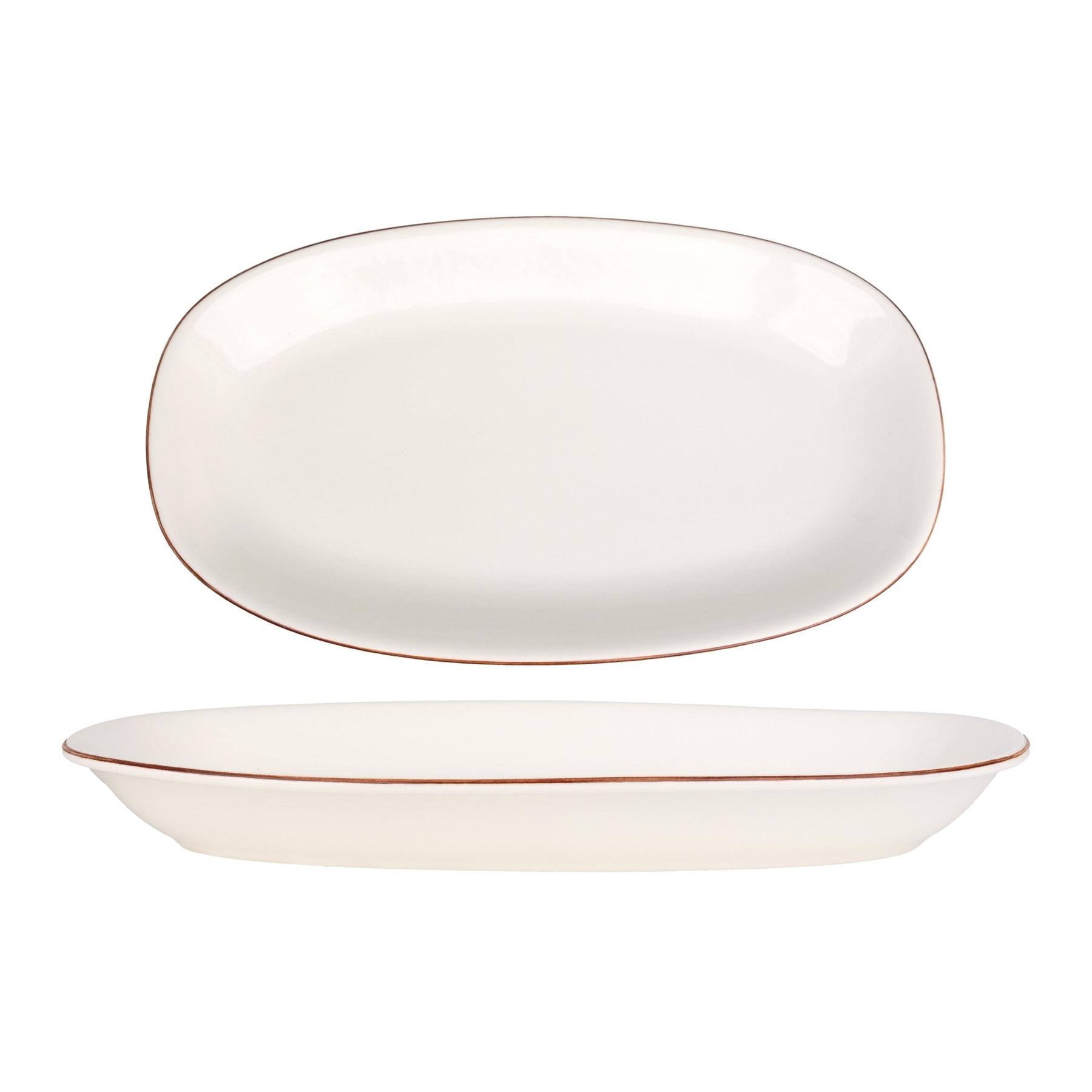 Bonna Serveerschaal - Retro - Porselein - 34x19 cm - set van 2