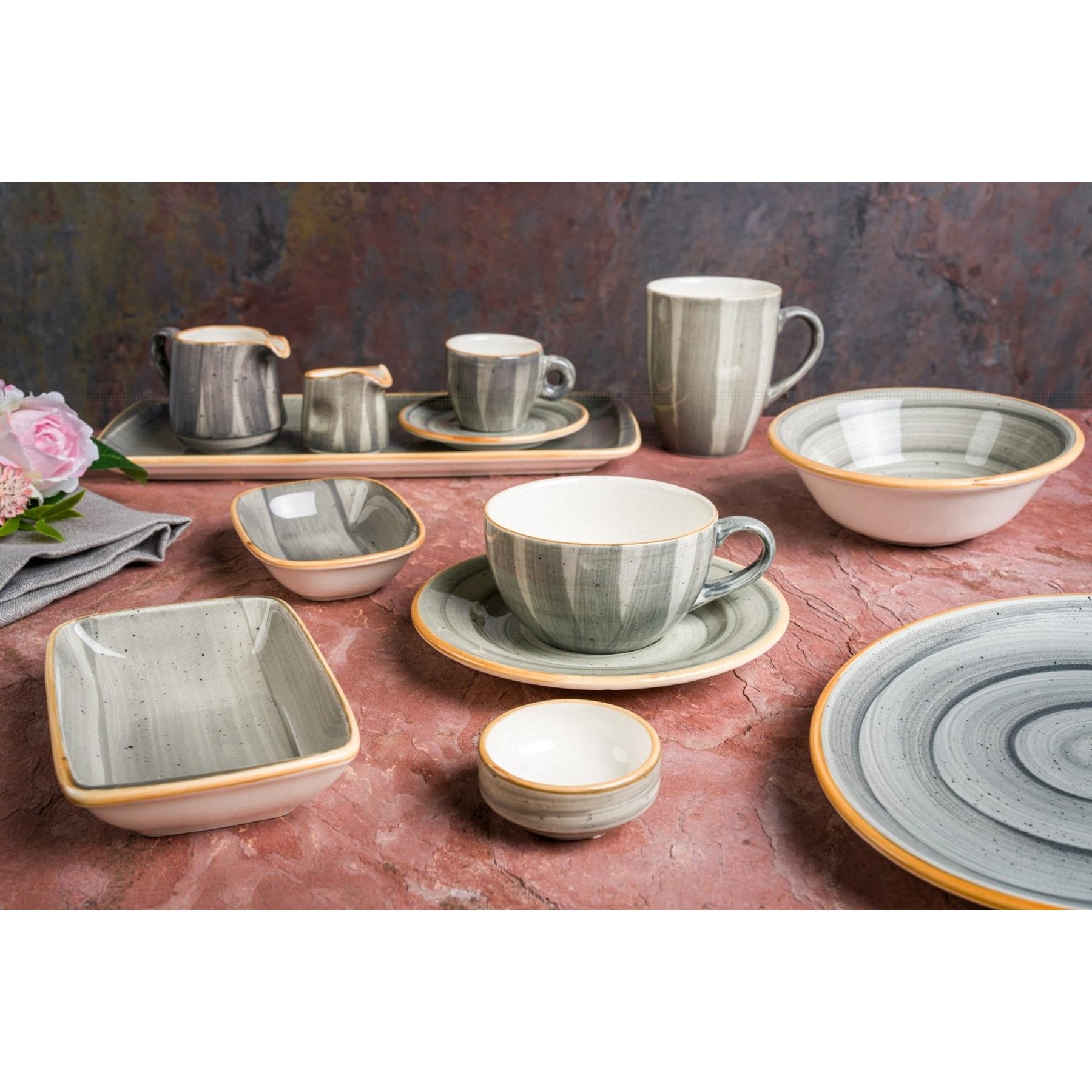 Bonna Gebaksbord - Aura Space - Porselein - 23 cm - set van 6