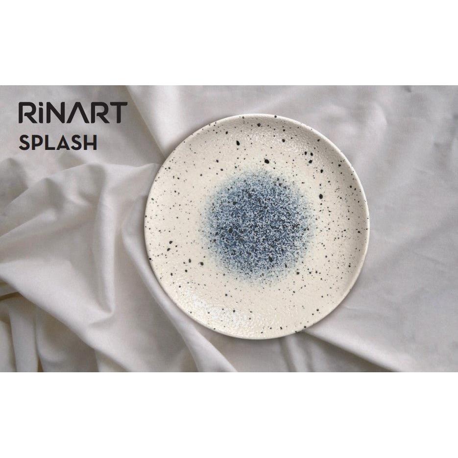 Rinart Diep bord - Splash - Porselein - 25 cm (1200cc) - set van 6