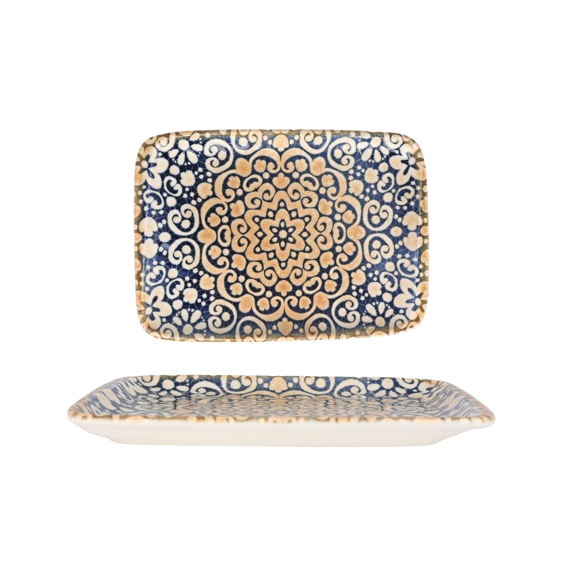 Bonna Serveerschaal - Alhambra - Porselein - 23x16 cm - set van 2