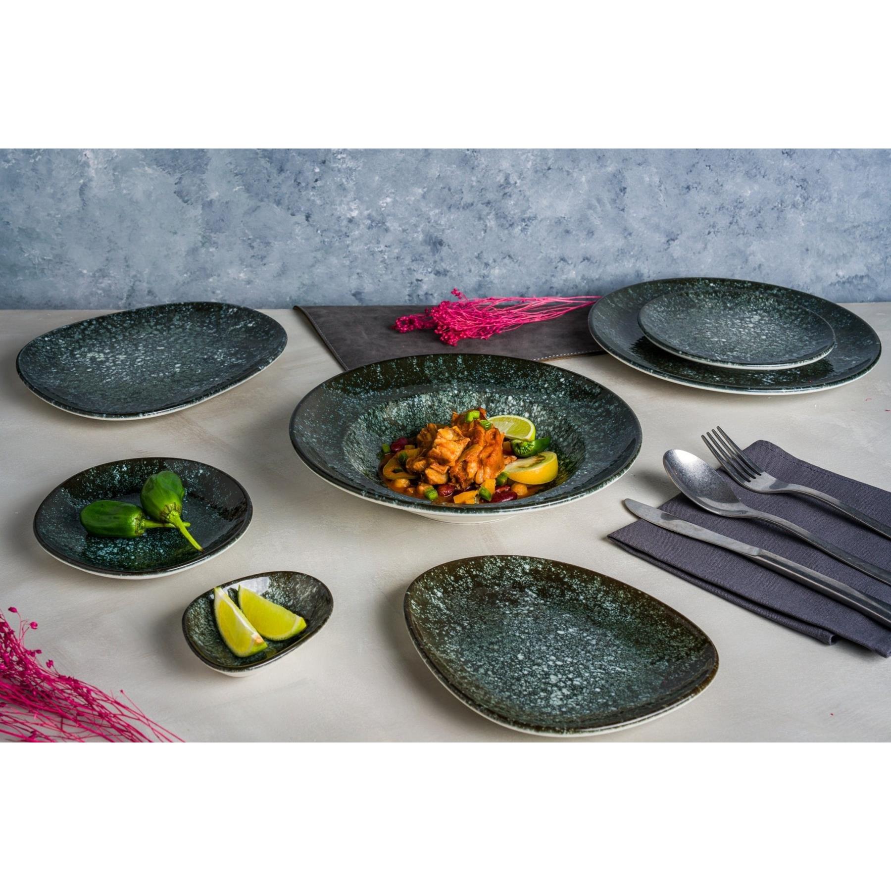Bonna Serveerschaal - Cosmos - Porselein - 19x11 cm - set van 2