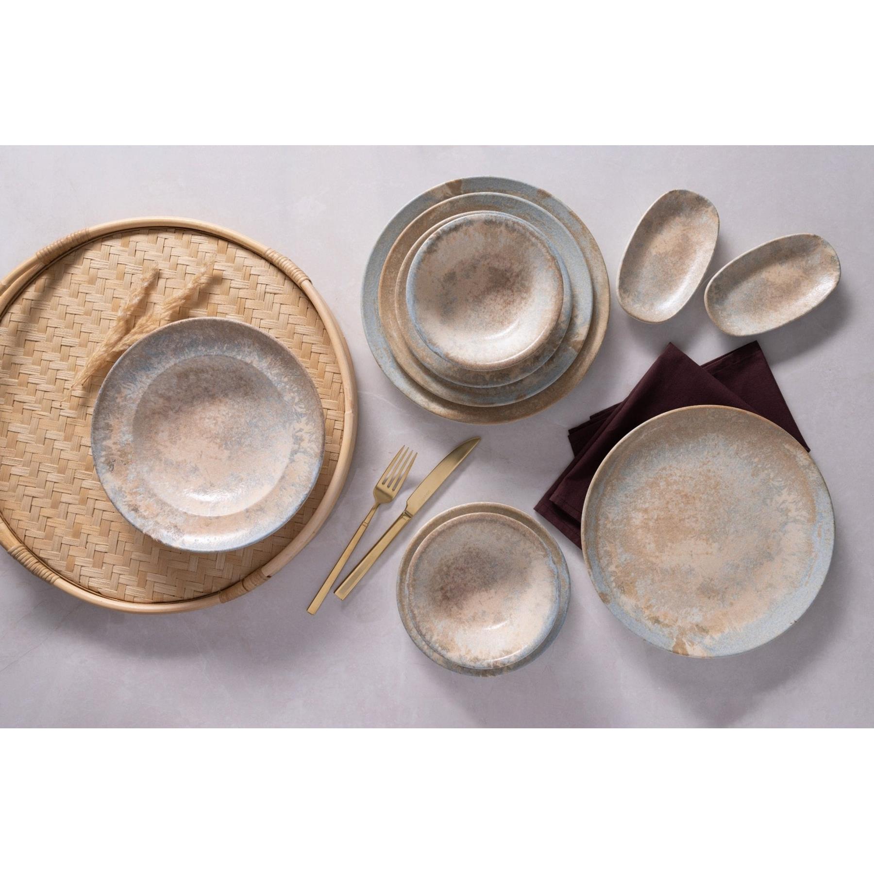 Bonna Serveerschaal - Luz - Porselein - 15x8.5 cm - set van 2