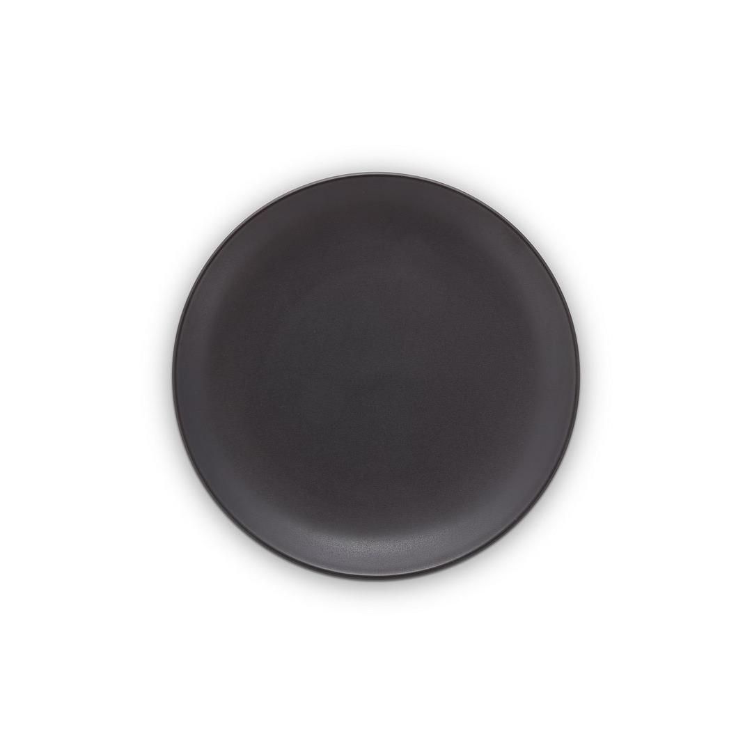 vtwonen - Dinerborden - Bordenset - Mat zwart - 25,5cm - Set van 6
