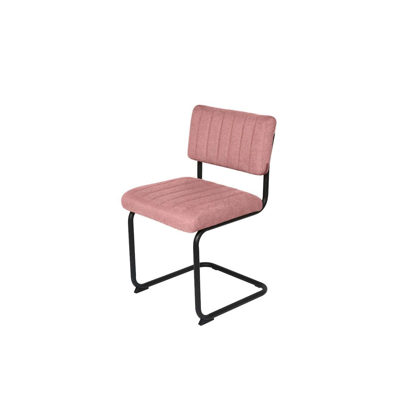Feel Furniture - Luxe stoel - Ribbon - Zacht roze - Lichtrood - 2 stu…