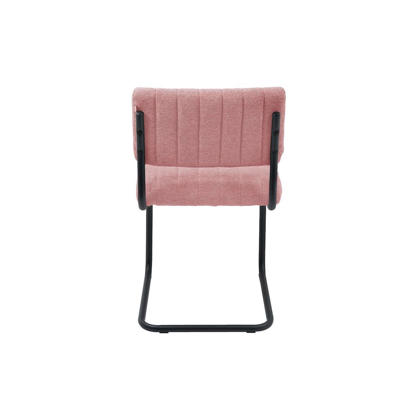 Feel Furniture - Luxe stoel - Ribbon - Zacht roze - Lichtrood - 2 stu…
