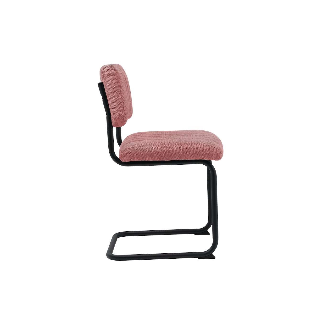 Feel Furniture - Luxe stoel - Ribbon - Zacht roze - Lichtrood - 2 stu…