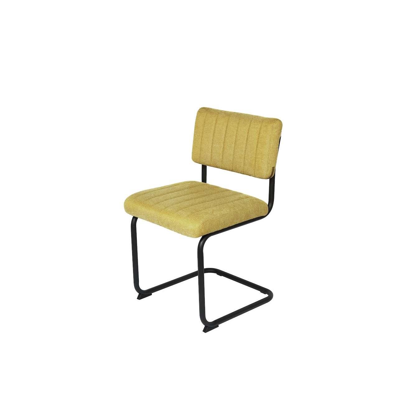 Feel Furniture - Luxe stoel - Ribbon - Okergeel - 2 stuks