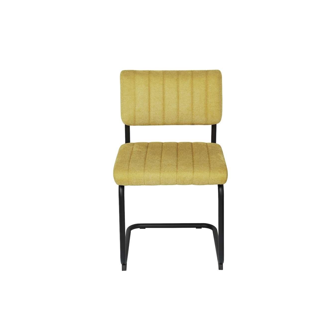 Feel Furniture - Luxe stoel - Ribbon - Okergeel - 2 stuks